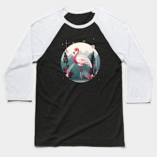 Flamingo Flock Sunset, Love Flamingos Baseball T-Shirt